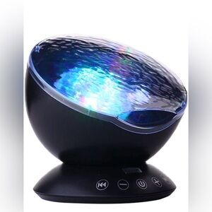 Night Light Projector with Remote Control Timer 8 Colors LED - Ocean Wave
